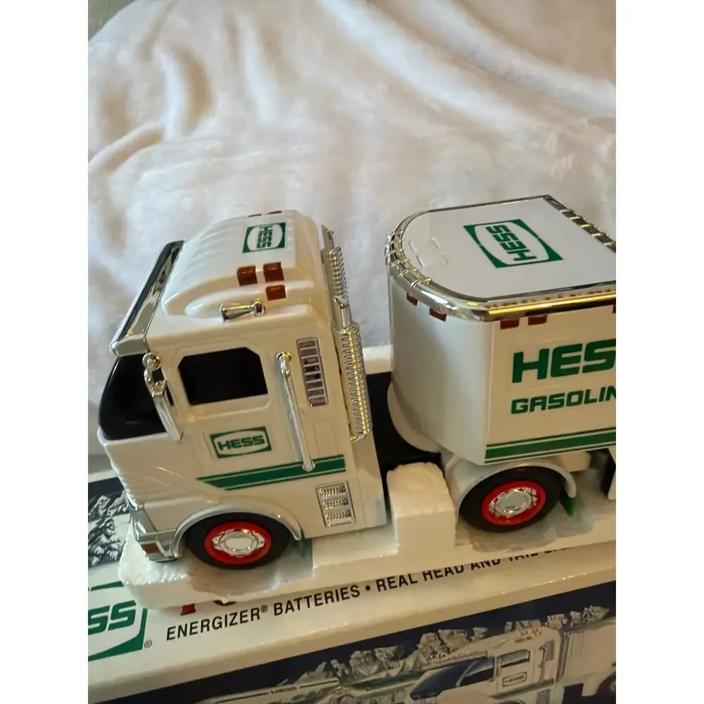 2006 Hess Toy Truck & Helicopter Gasoline Transport w/ Box Instructions